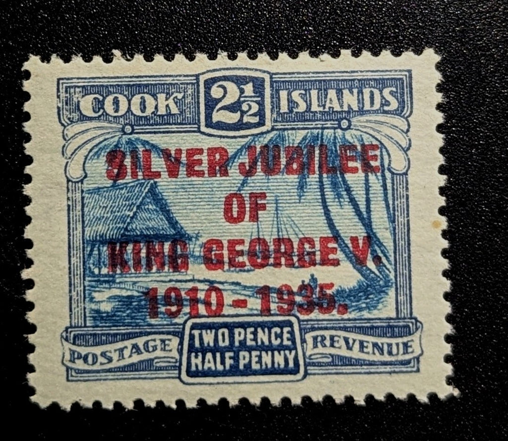 Niue KGV 1935 2 1/2d Silver Jubilee ‘Narrow E In George’ MNH - CAT £12