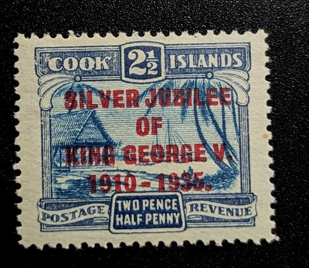 Niue KGV 1935 2 1/2d Silver Jubilee ‘Narrow E In George’ MNH - CAT £12