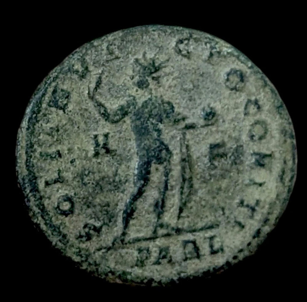 308-337 AD Roman Licinius I The Sol Trier AE Follis Arelatum Mint France Rare