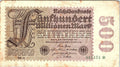 GERMANY REICHSBANKNOTE 500 MILLION MARK 1923