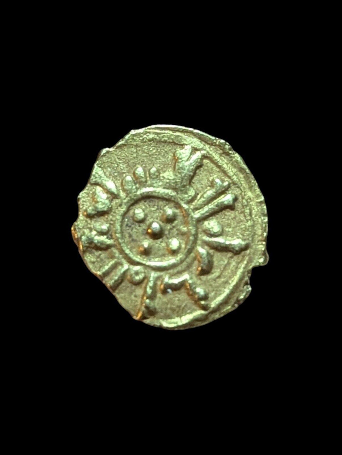 Italy, Sicily. Messina. Gold Tari Guglielmo I (0.8 Grms) Rare Five Pallet