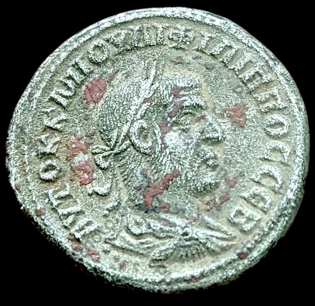 PHILIPPE II en tant qu'Auguste 249 après J.-C. Antioche Tétradrachme Monnaie Romaine Ancienne AIGLE