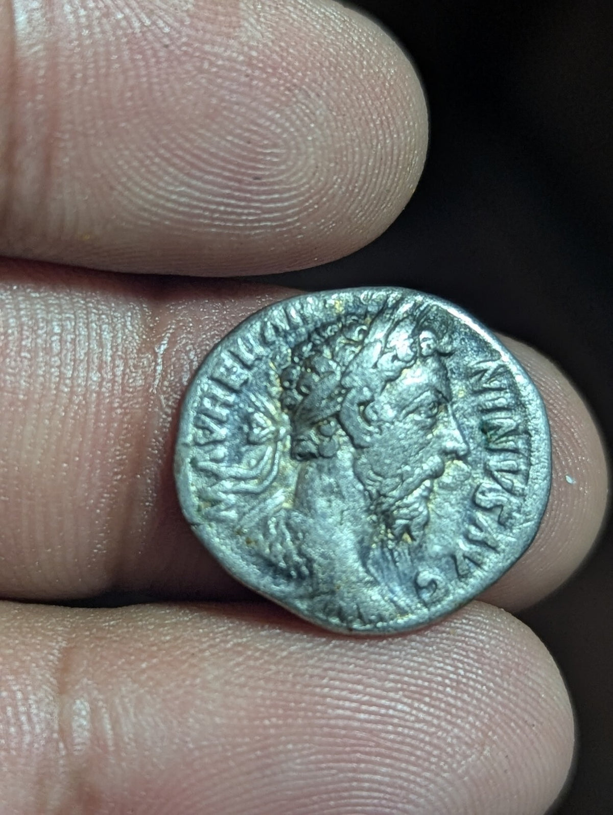 Authentic Ancient Roman Silver Denarius Marcus Aurelius-Minerva