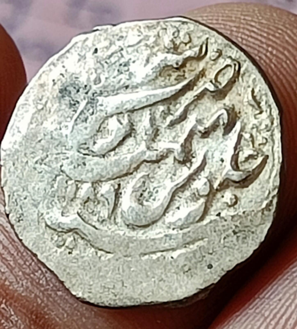 G3⭐Médiéval ⭐ INDE⭐ancien ÉTAT DE GARHWAL Timsha (3 masa) PIÈCE EN ARGENT Rare