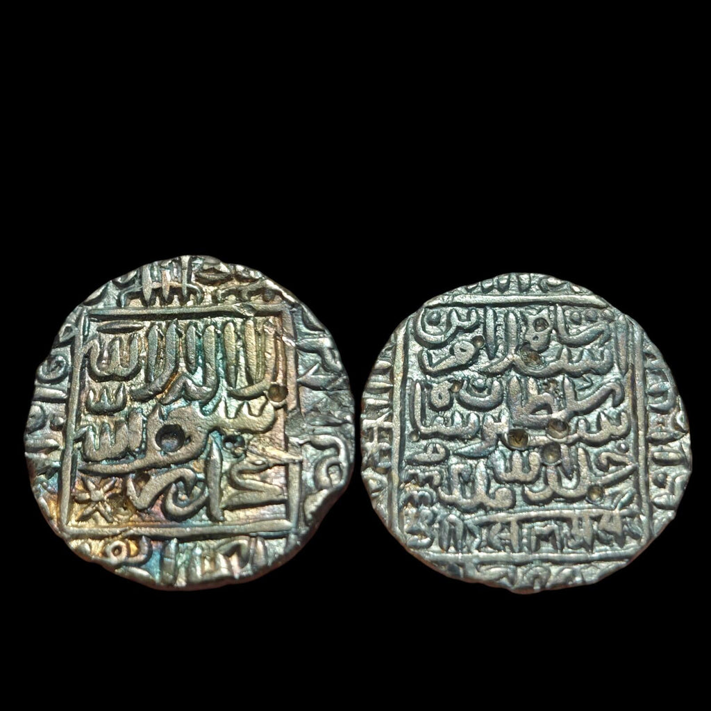 India Delhi sultanate silver Rupee Ruller ISLAM SHAH SURI 1550-1560AD Rare Tone