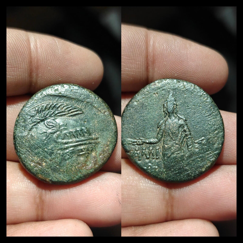 Time Of Mithradates VI Eupator Pontos Amisos AE Issue Greek Coin 105-90/90-85 BC