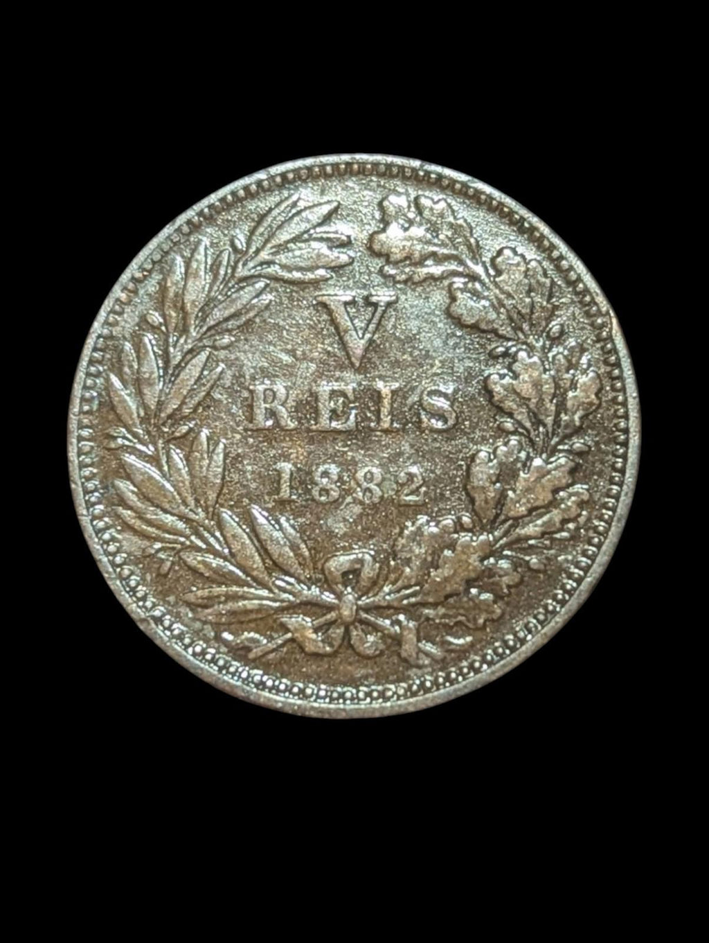 🇵🇹 1882 葡萄牙 5 雷亚尔硬币 路易一世