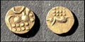 South India, Independent States. Veera Raya, Coorg XVII Sec Gold Fanam Rare