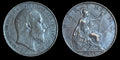 1903 Grande-Bretagne Edward VII Farthing Fini Exceptionnel