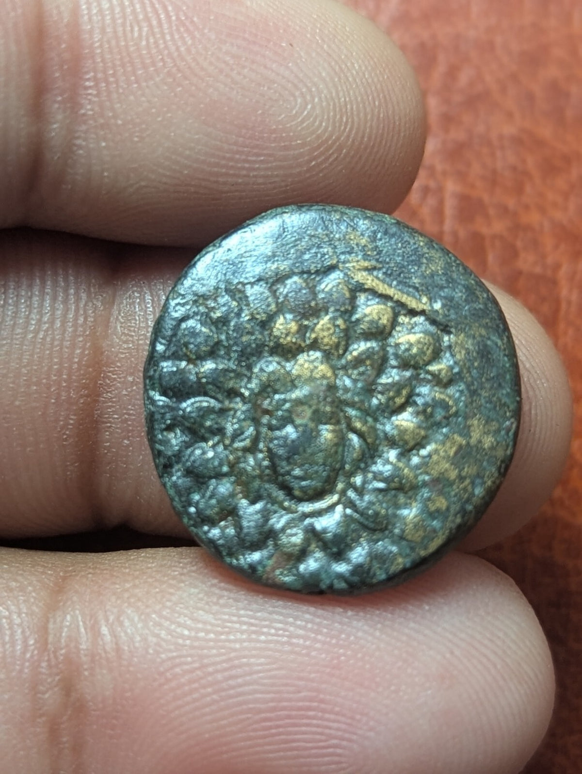 Greek Bronze Coin - Amisos Pontos 120-63 BC - Mithradates VI Eupator AEGIS Nike*