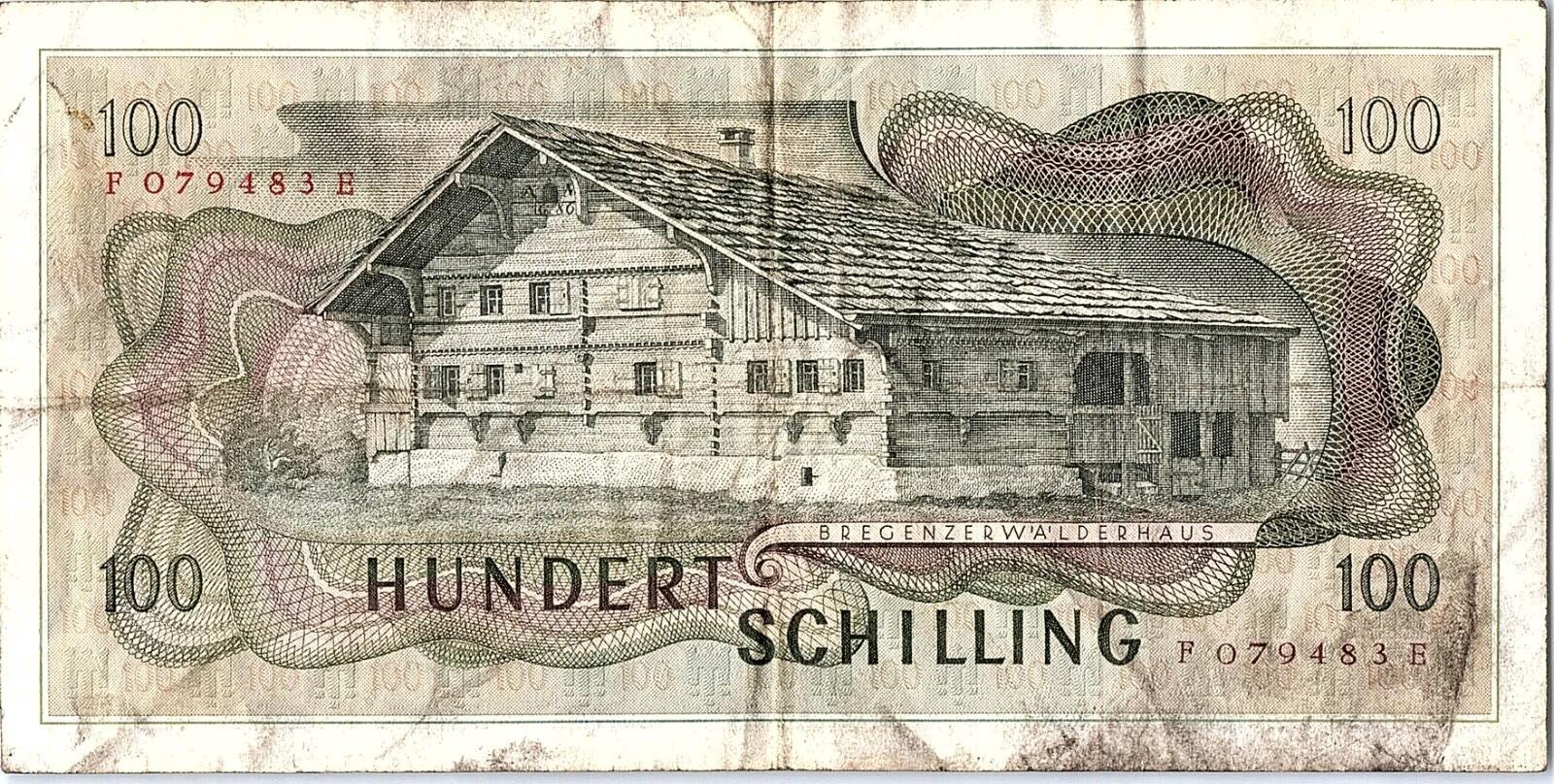 Austria 100 schilling 1969 (1970) Angelika Kauffmann