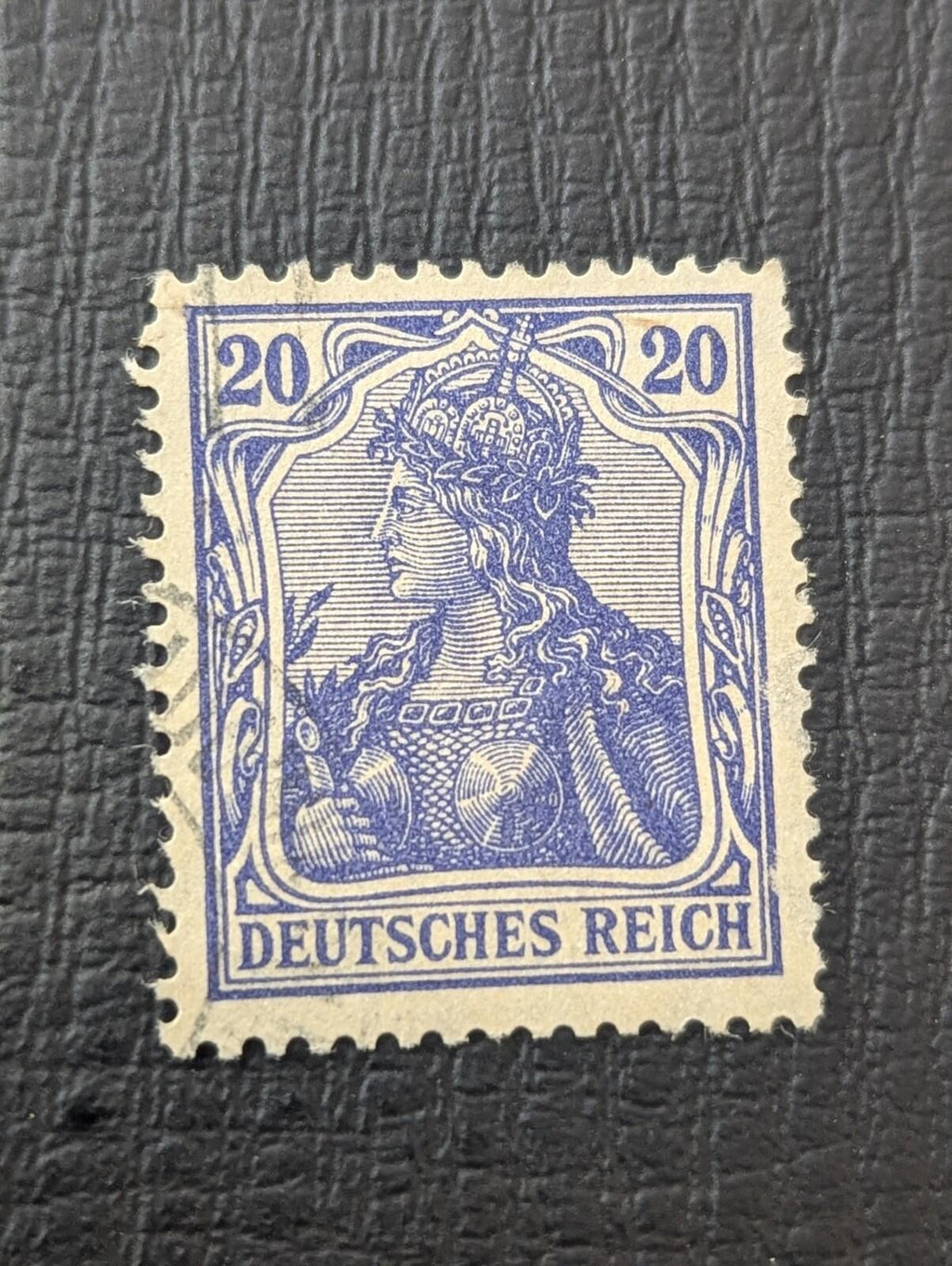 Stamp Germany Reich Germania 20 Pfennig 1902 Jäschke BPP Mi. Nr. 72 a 🇩🇪
