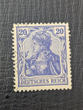 Stamp Germany Reich Germania 20 Pfennig 1902 Jäschke BPP Mi. Nr. 72 a 🇩🇪