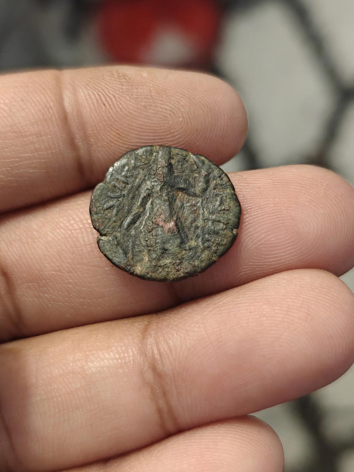 Ancient India Kushan Empire - Drachm ND AD 120-150 - Kanishka I Rare MAO#
