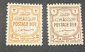 TRANSJORDAN 1929 DUES SET OF 2 MNH SG D189-D194