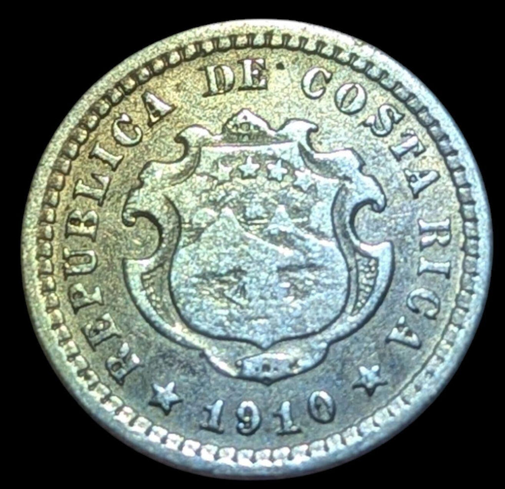 1910 Costa Rica 5 Centimes Qualité Exceptionnelle Rare