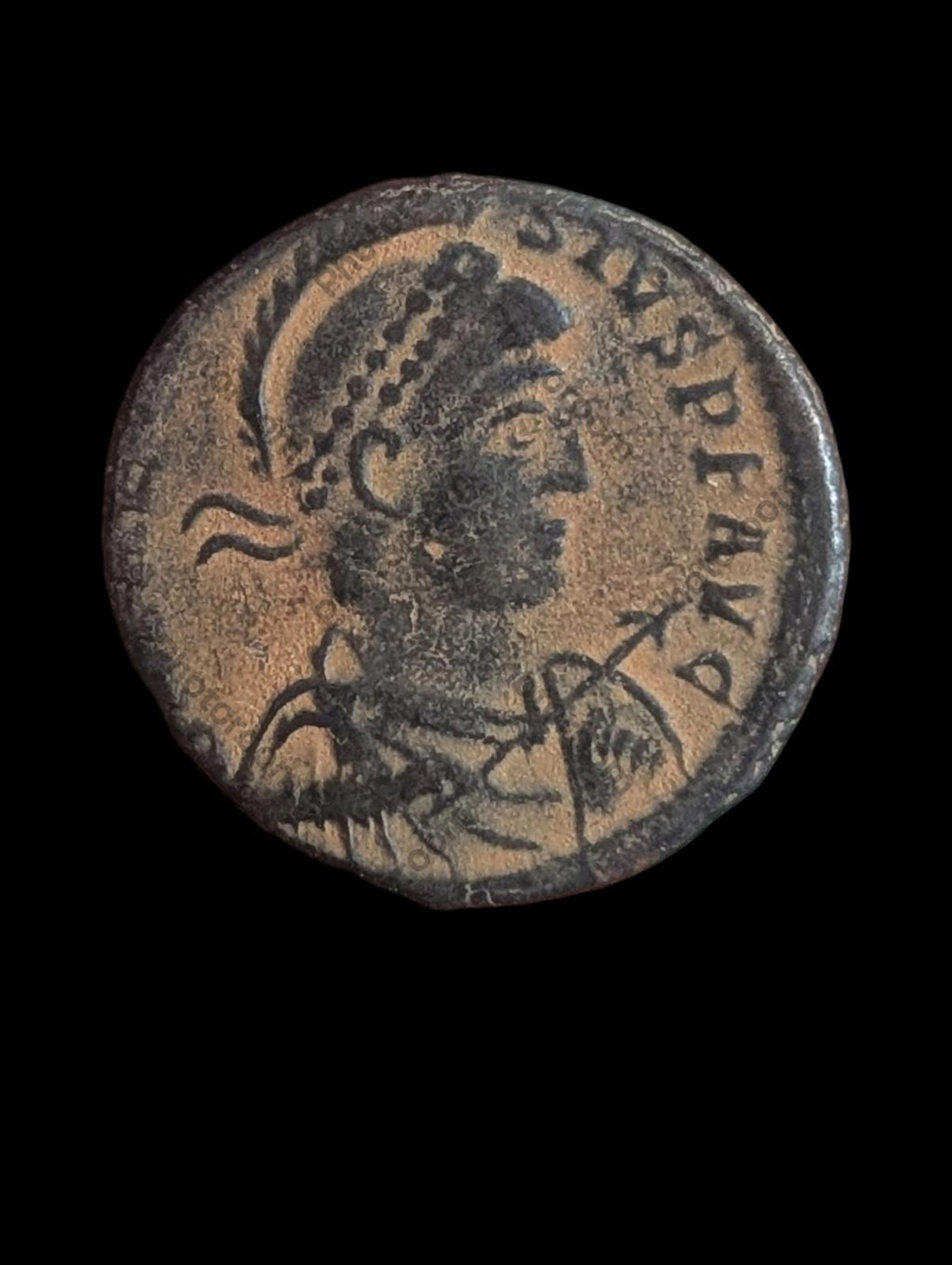 Monnaie, Gratien, Follis, 378-383, NicomédieBronze, RIC:14a GLORIA ROMANORVM, 5,6 G