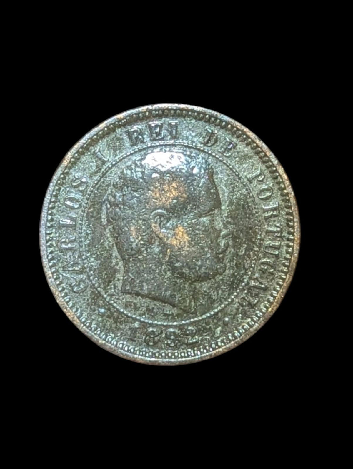 葡萄牙，5 雷亚尔，1892年，卡洛斯一世，KM# 530，铜币 🇵🇹