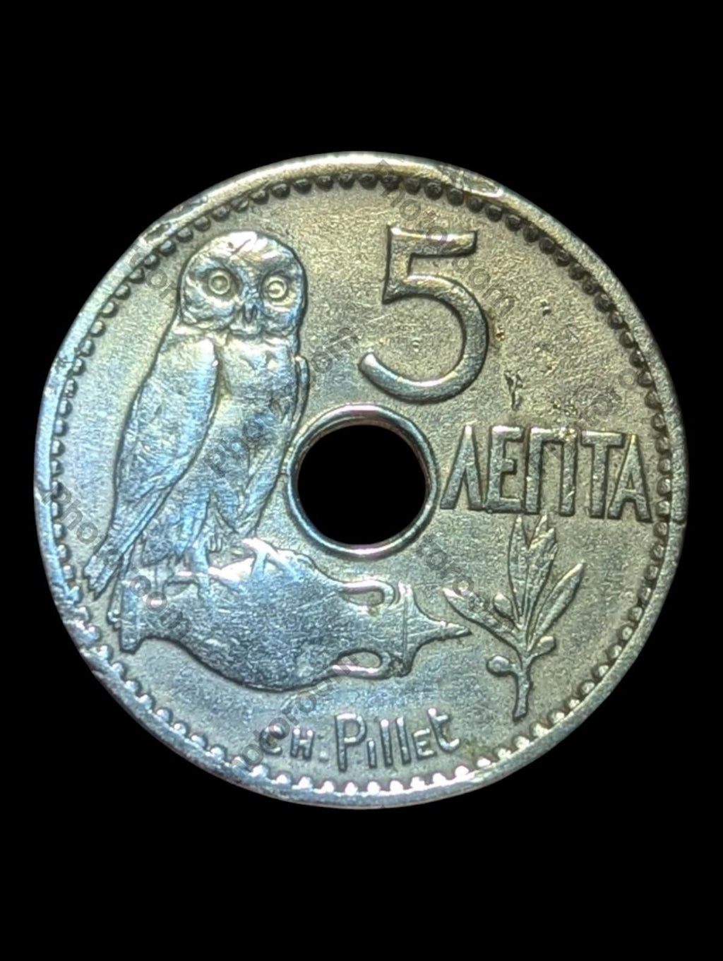 GREECE, 5 LEPTA. 1912. Wow Grade
