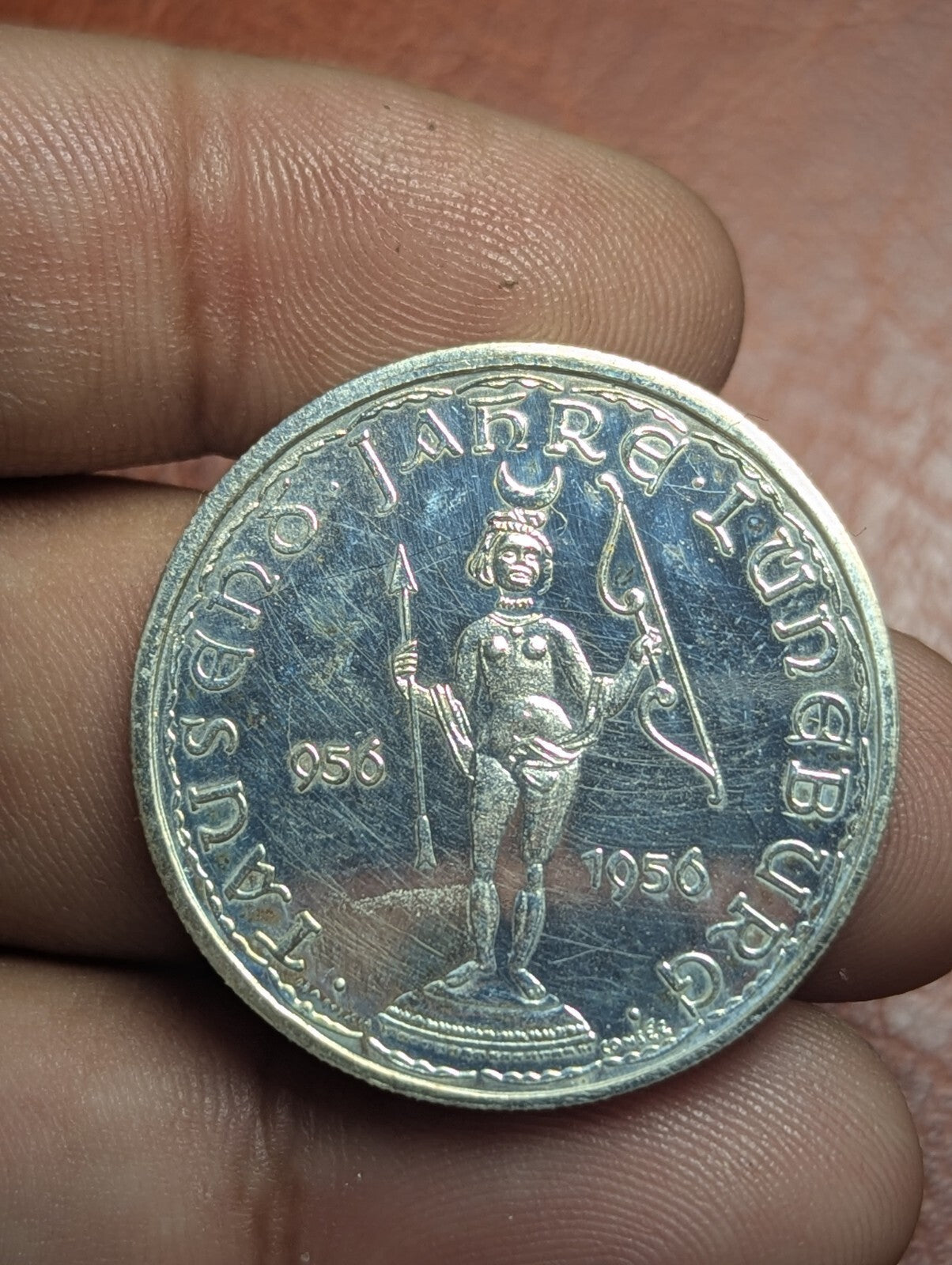Germany Saxony Silver Medal  Lüneburg medal 1956, 1000-year anniversary Rare