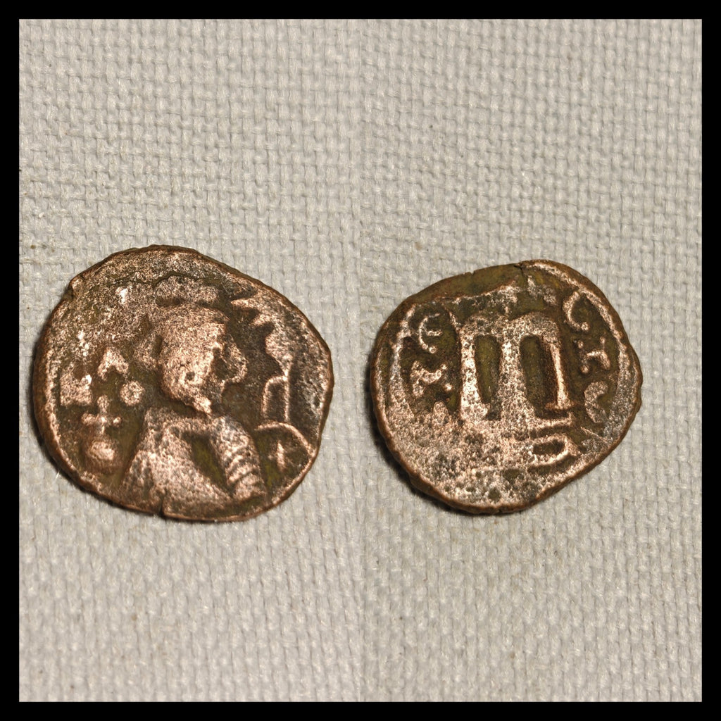 Calife arabe byzantin omeyyade. Monnaie islamique de Mu'awiya