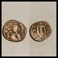 Calife arabe byzantin omeyyade. Monnaie islamique de Mu'awiya