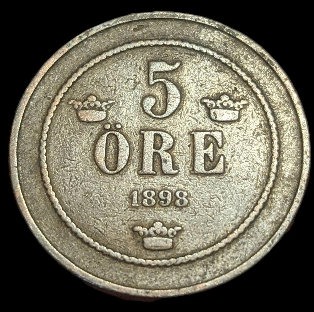 Suède 5 öre 1898 KM 757