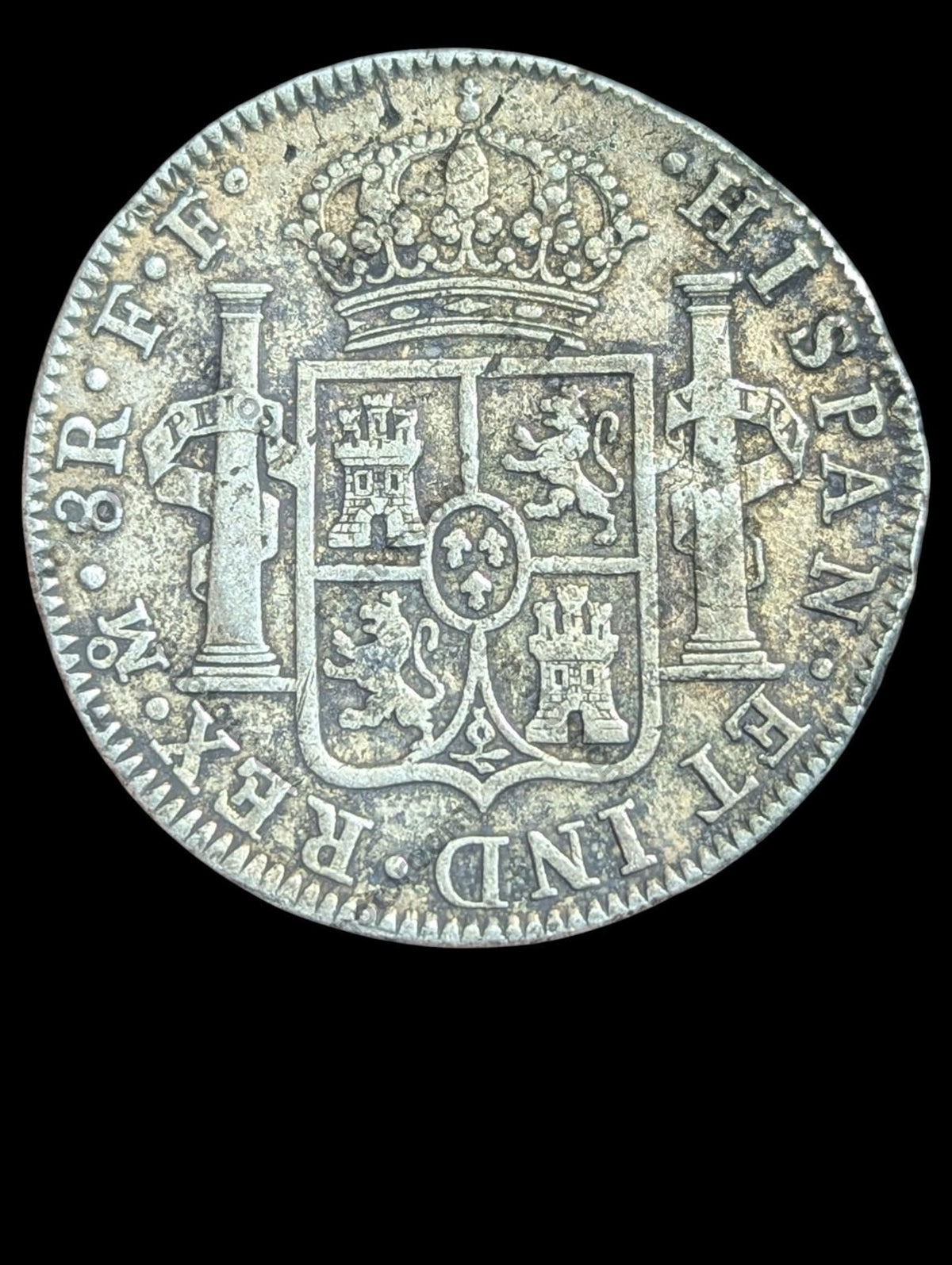 1782年墨西哥银币，8里亚尔，高品相，卡洛斯三世，沉船艾尔卡萨多号！？