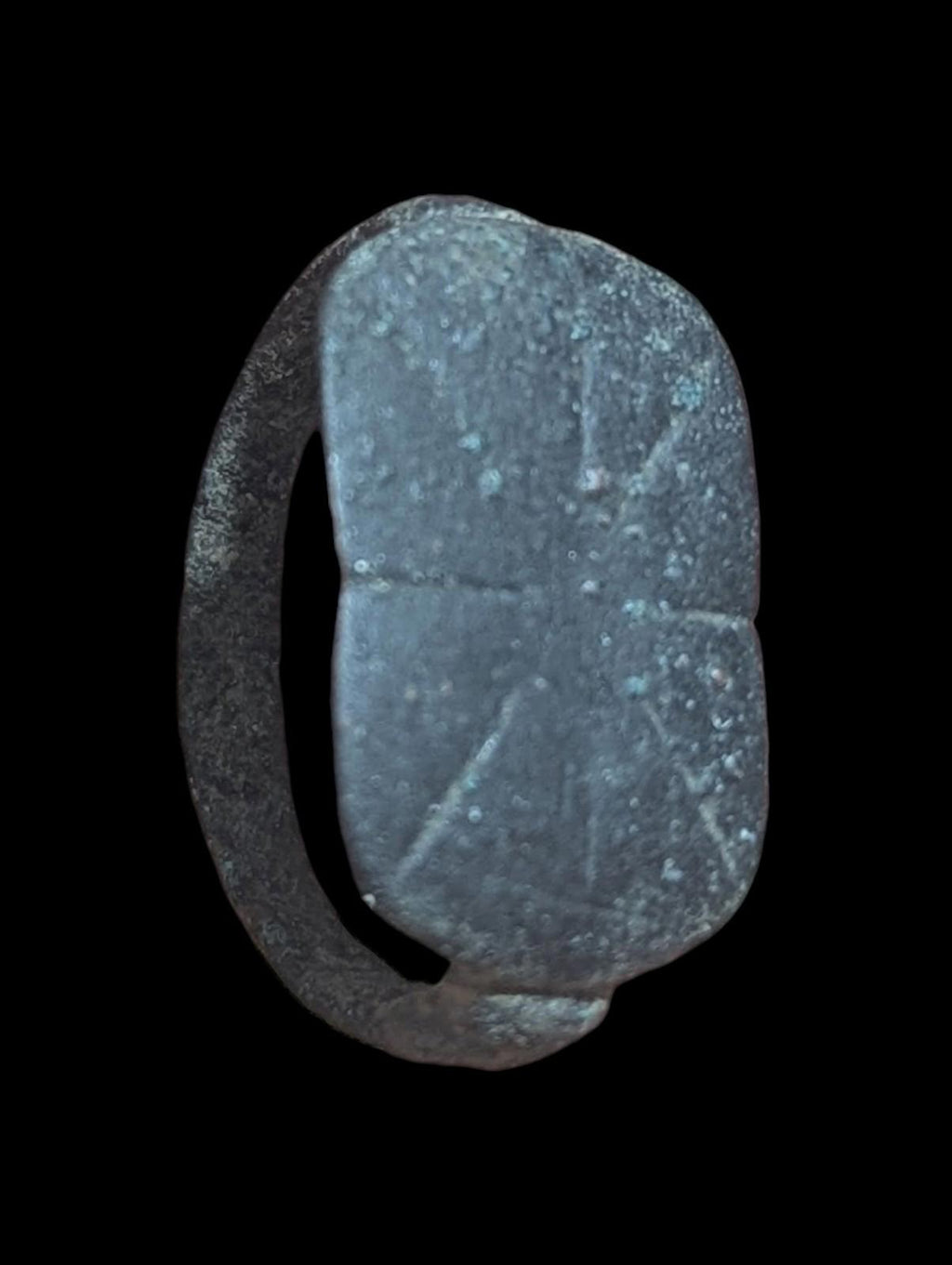 Ancient Greek / Roman / Byzantine Silver ring Warrior Circa 100 BC To 1 AD