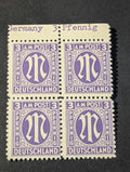 Stamps Germany Allied Bi-Zone Anglo-American 4x 3 Pfennig 1945 Mi. Nr. 17