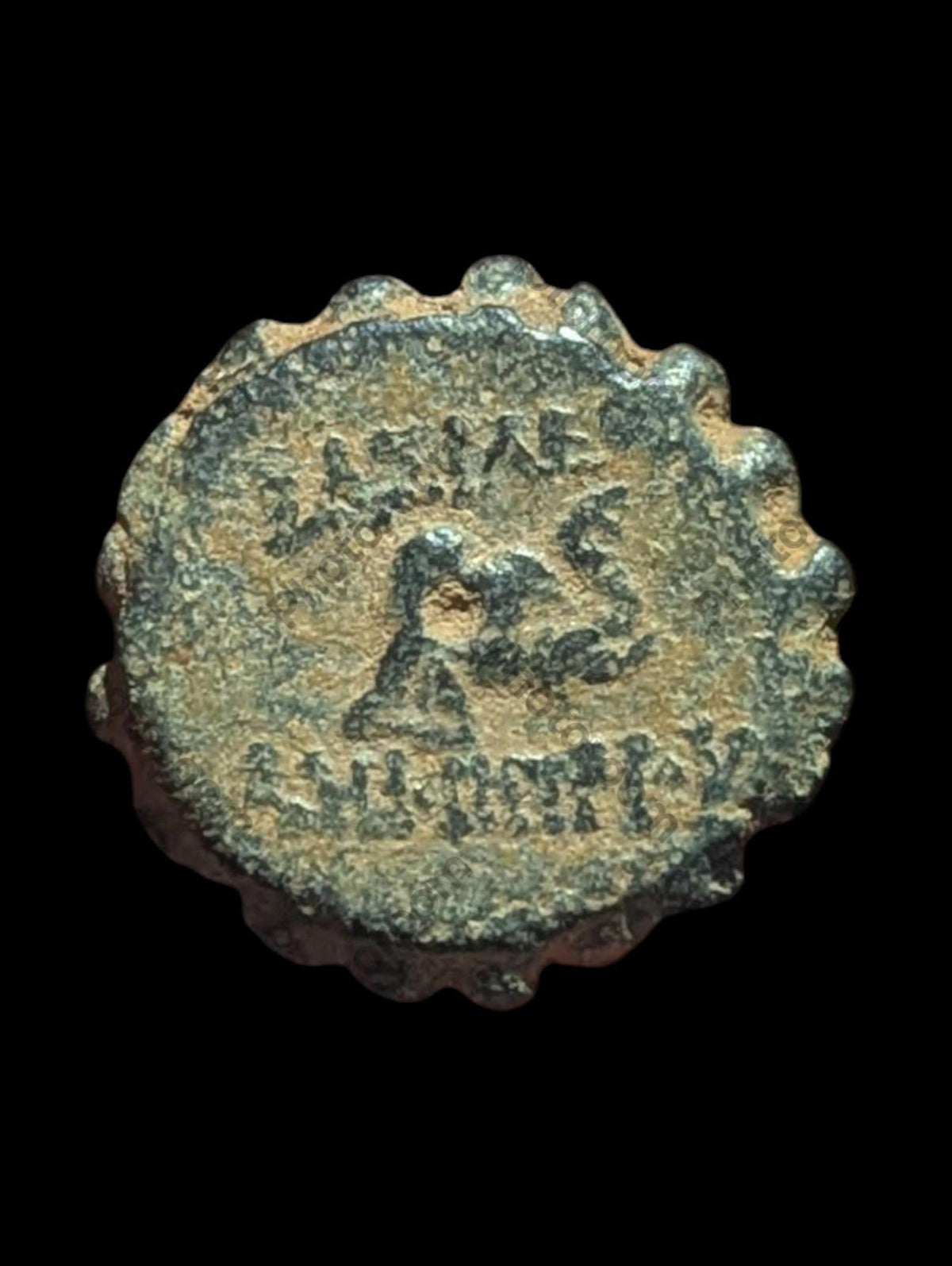 古希腊青铜币 安条克 公元前162-150年 # - 德米特里乌斯·索特 大象 骏马