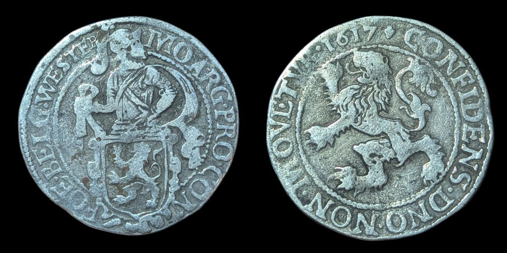 Mule? P Instead F  1617 Netherlands West Friesland Daalder Lion Dollar Coin
