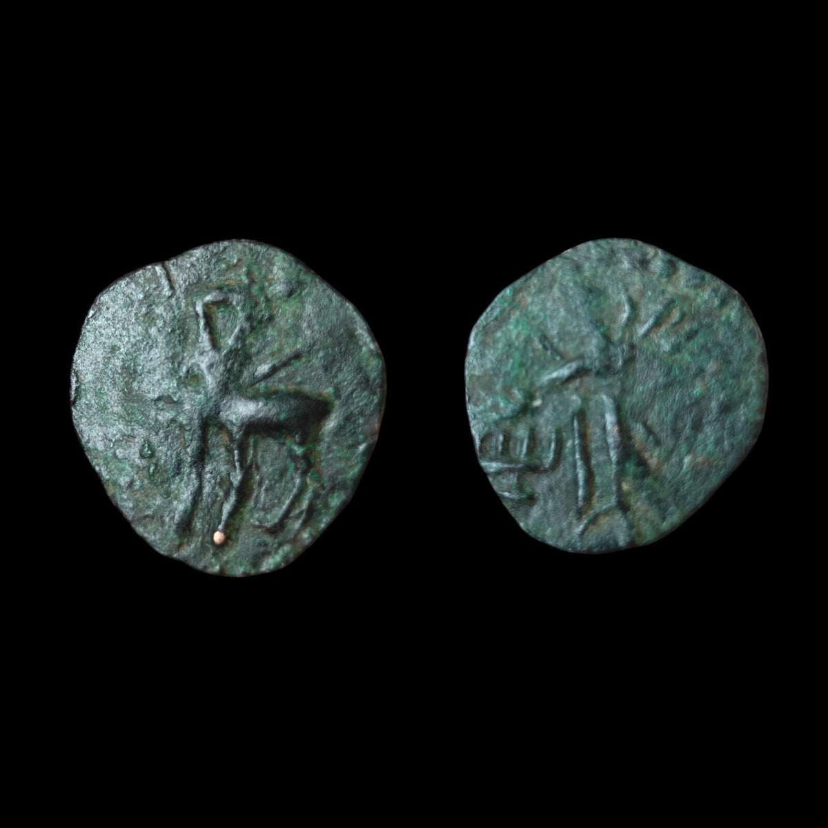 Post Kushan Bactria Jouan-jouan Nomads imitation of Huvishka I (ca.152-192 AD)