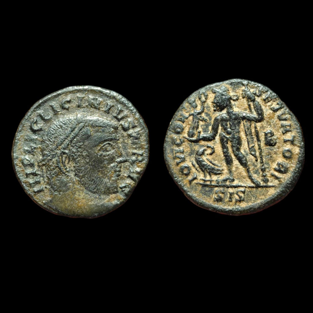Ancient Roman Empire Coin LICINIUS I Jupiter Wow Coin Siscia Mint*