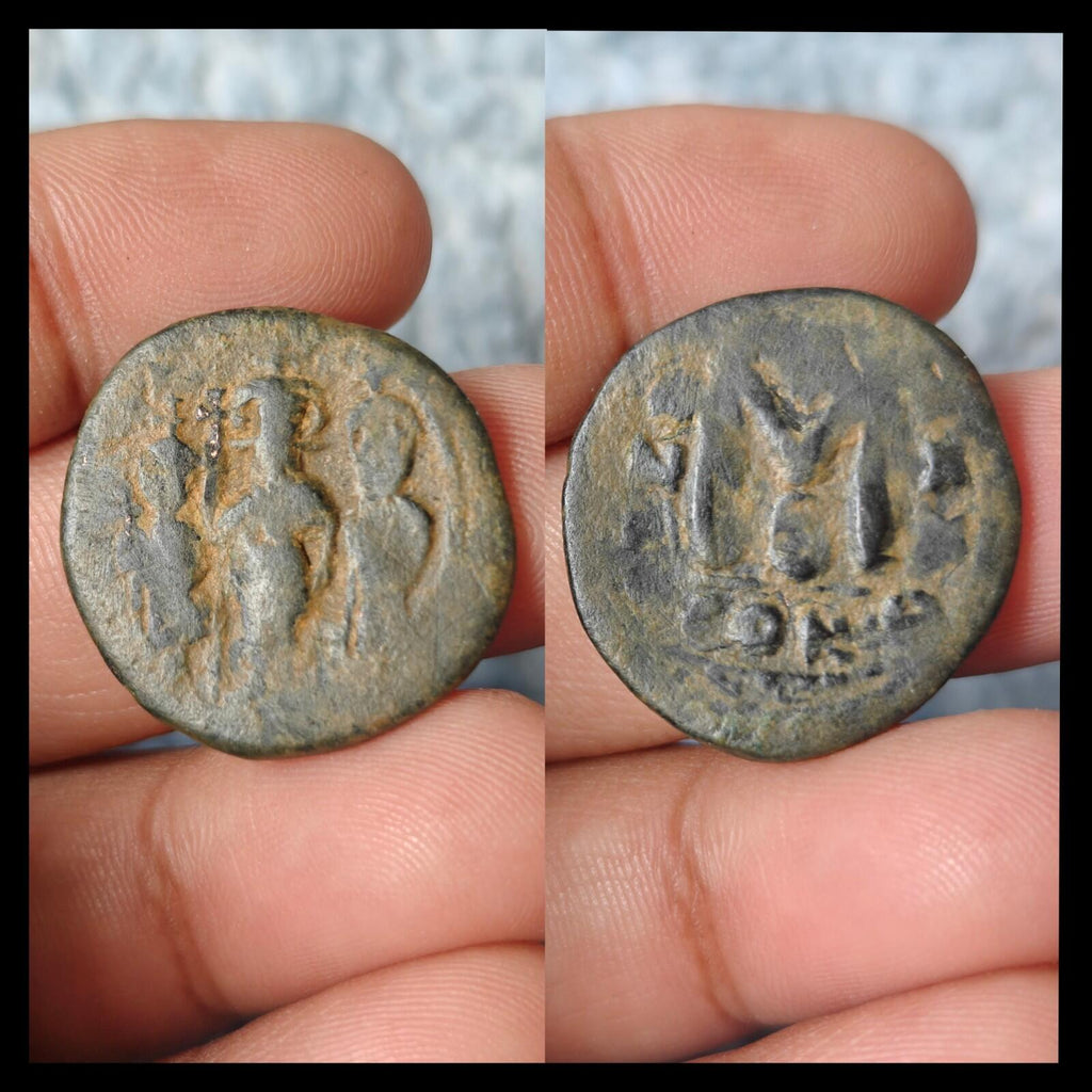 Islamic ARAB Byzantine Period UMAYYAD Æ Fals,  Three Standing Caliphate 685-690: