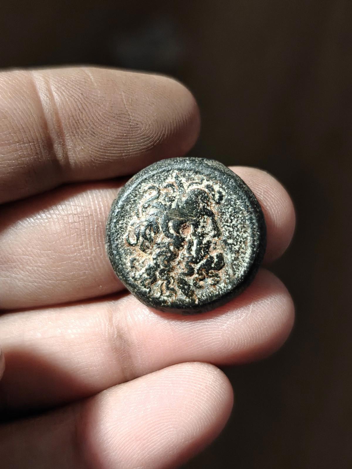 EGYPT. PTOLEMY VI, PHILOMETOR (180-145 B.C) BRONZE COIN Cyprus Mint Scarce Obol#