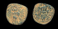 Arab Byzantine Umayyad Mu'awiya Standing Caliphate With KALIMA Islamic Coin
