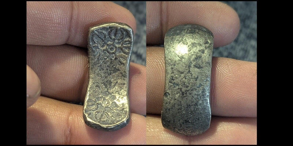 ⭐印度⭐。古犍陀罗国（GANDHARA JANAPADA）真品古老公元前600年银币弯条