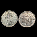 1963 FRANCE French LARGE with La Semeuse SOWER WOMAN Silver 5 Francs Coin21#