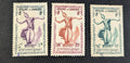 Cambodia, 3 Set Of VF Used 1952 Apsara Dancer