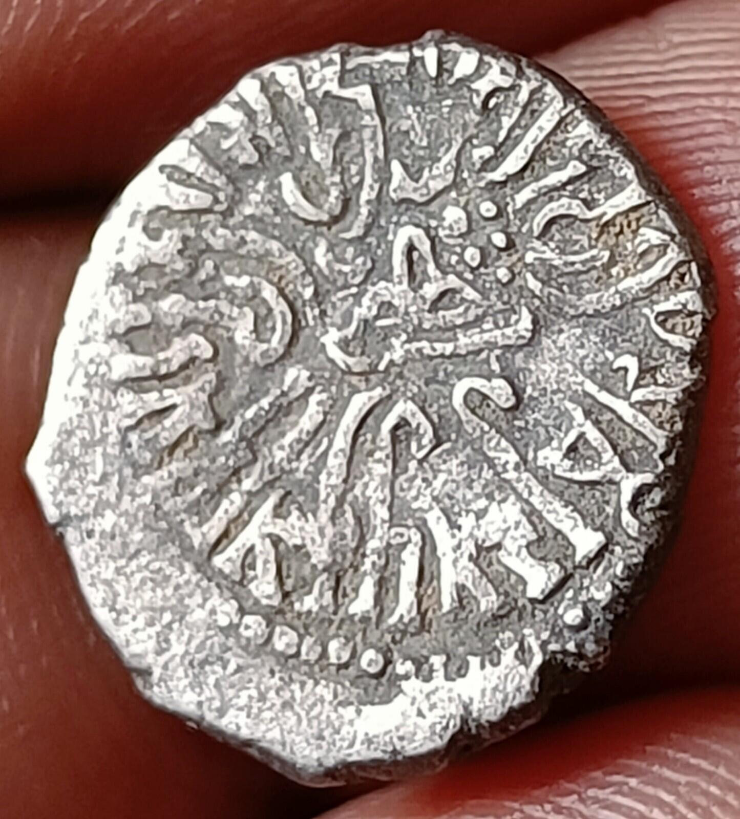 #P11#India SILVER coin  RUDRA Sena II-Western Kshatrapas.Indo-Scythian rulers