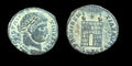 Constantine Caesar Rare genuine Ancient Roman coin Camp-gate ThessalonicaMint