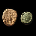Ancient Greek Roman Circa 1st-3rd centuries AD. Terracotta Clay Bullae Tessera