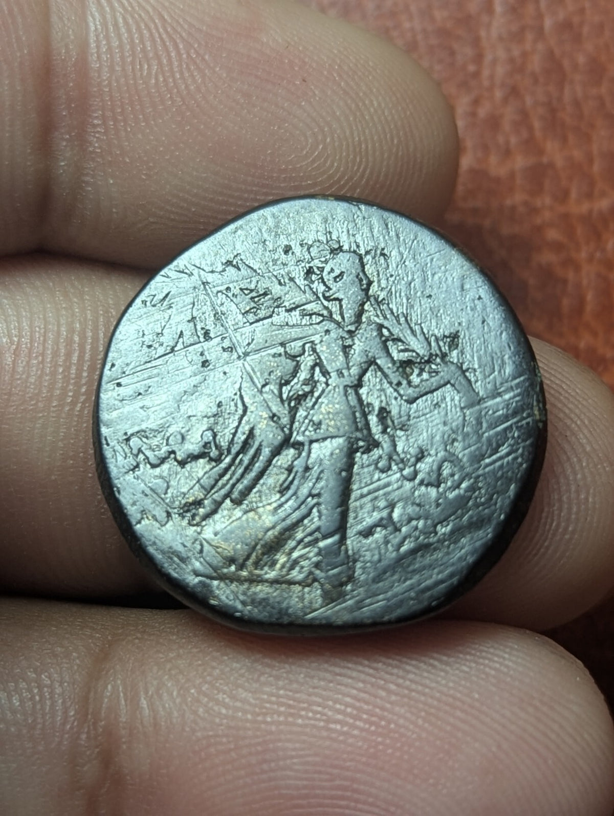Greek Bronze Coin - Amisos Pontos 120-63 BC - Mithradates VI Eupator AEGIS Nike*