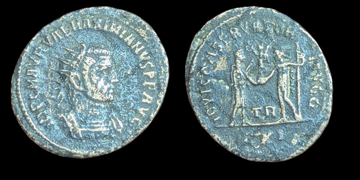 Maximianus First Reign: 286-305 A.D. Antoninianus EF IOV ET HERCV CONSER AVGG