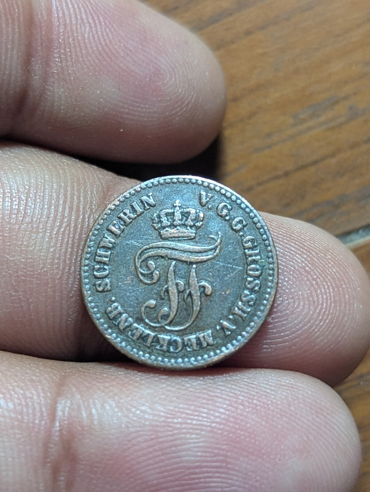GERMANY Mecklenburg - Schwerin 2 Pfennig 1872B Friedrich Franz II