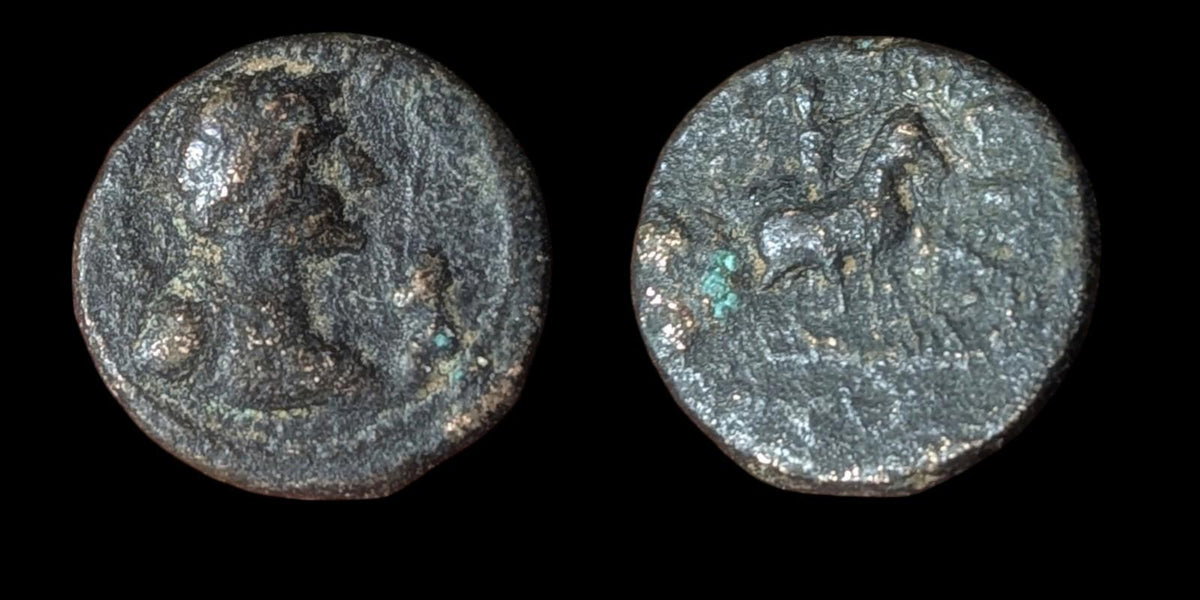 Vima Takto (Soter Megas). Vers 80-100 ap. J.-C. Æ 1/4 Unité Rare