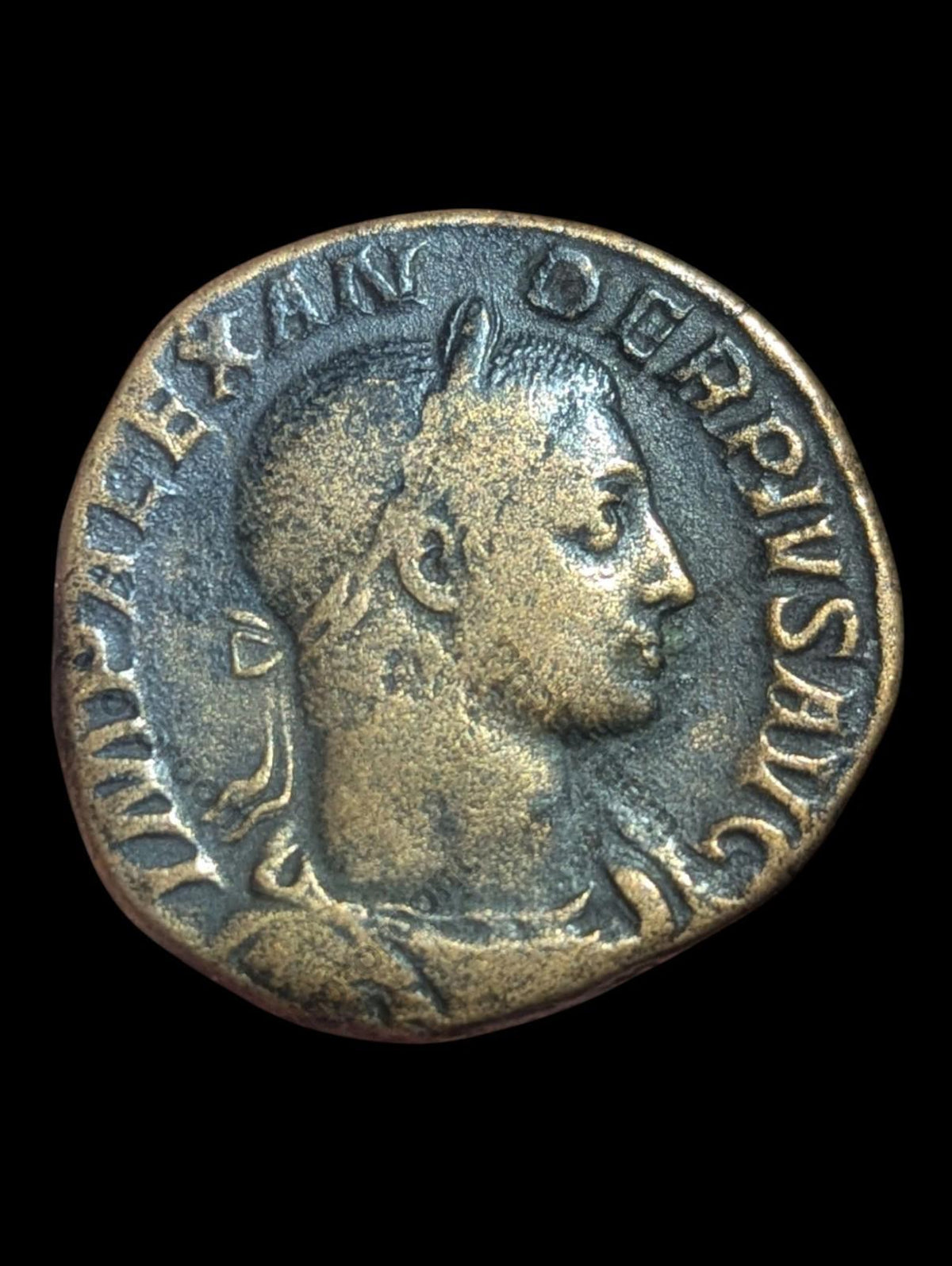 222-235 ap. J.-C. Empire romain Sévère Alexandre Sesterce en bronze Mars Monnaie ancienne