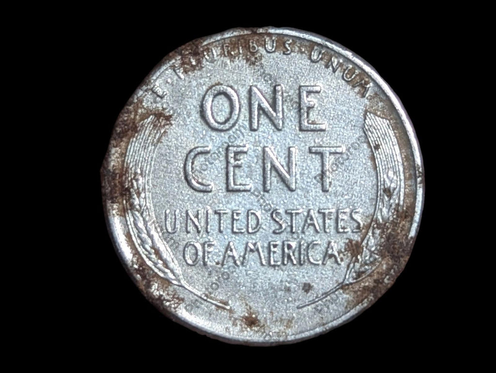 1943 Lincoln P Wheat Steal Penny Error Coin DDO In Nose Very Rare