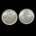 1962 FRANCE Grande pièce française de 5 Francs en argent avec La Semeuse13#